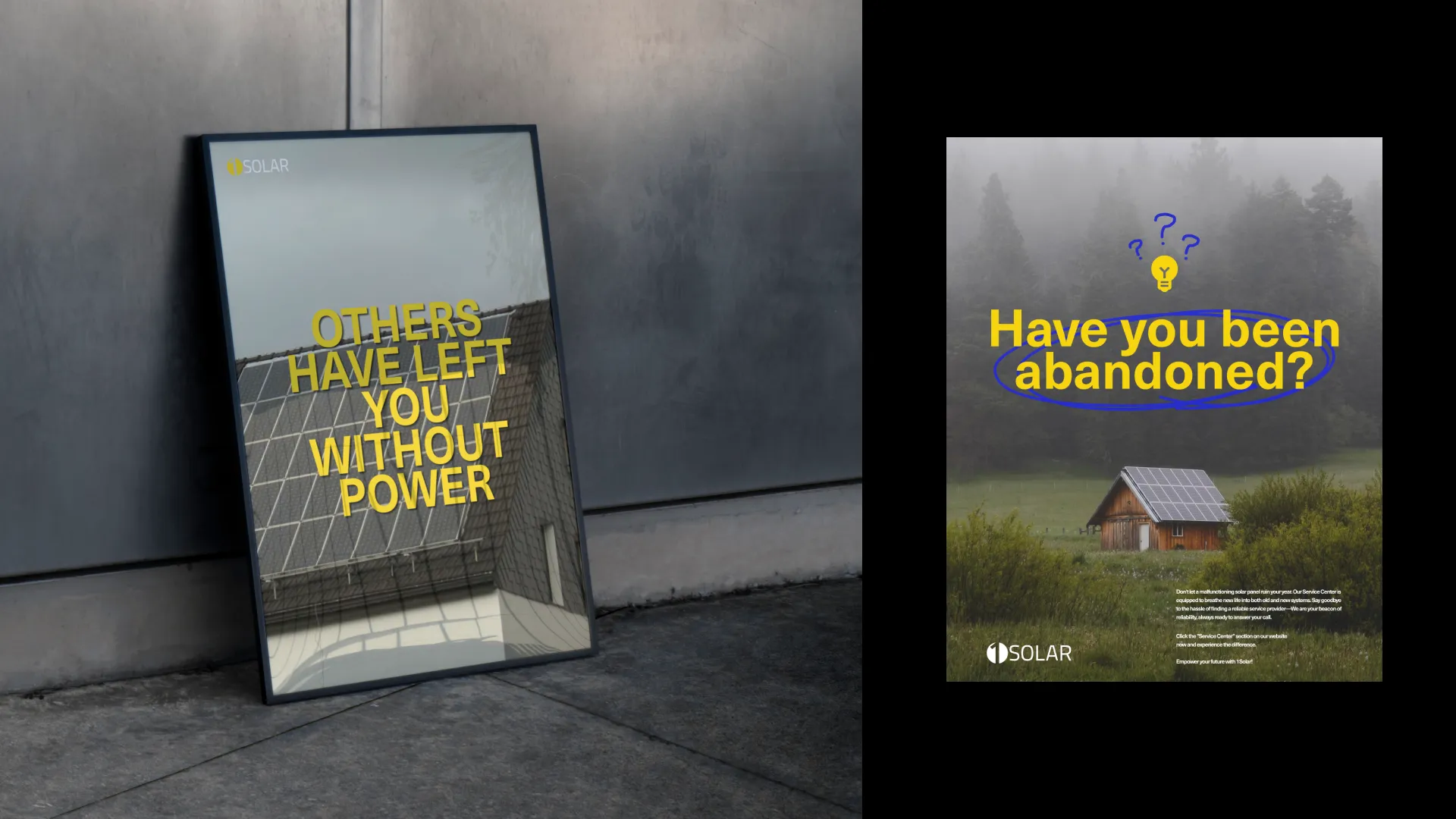 solar service poster mockup