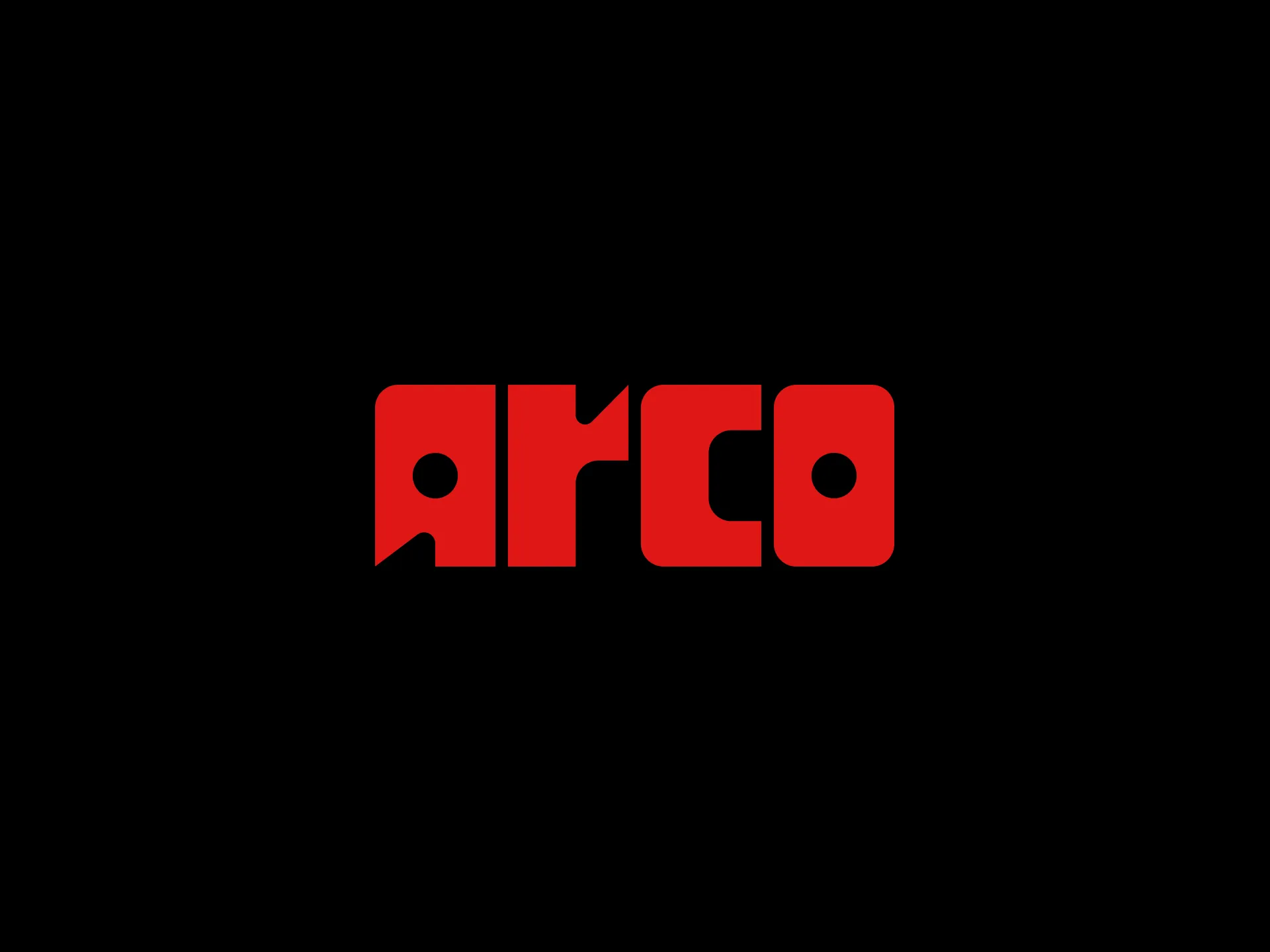 ARCO Logo Red on Black