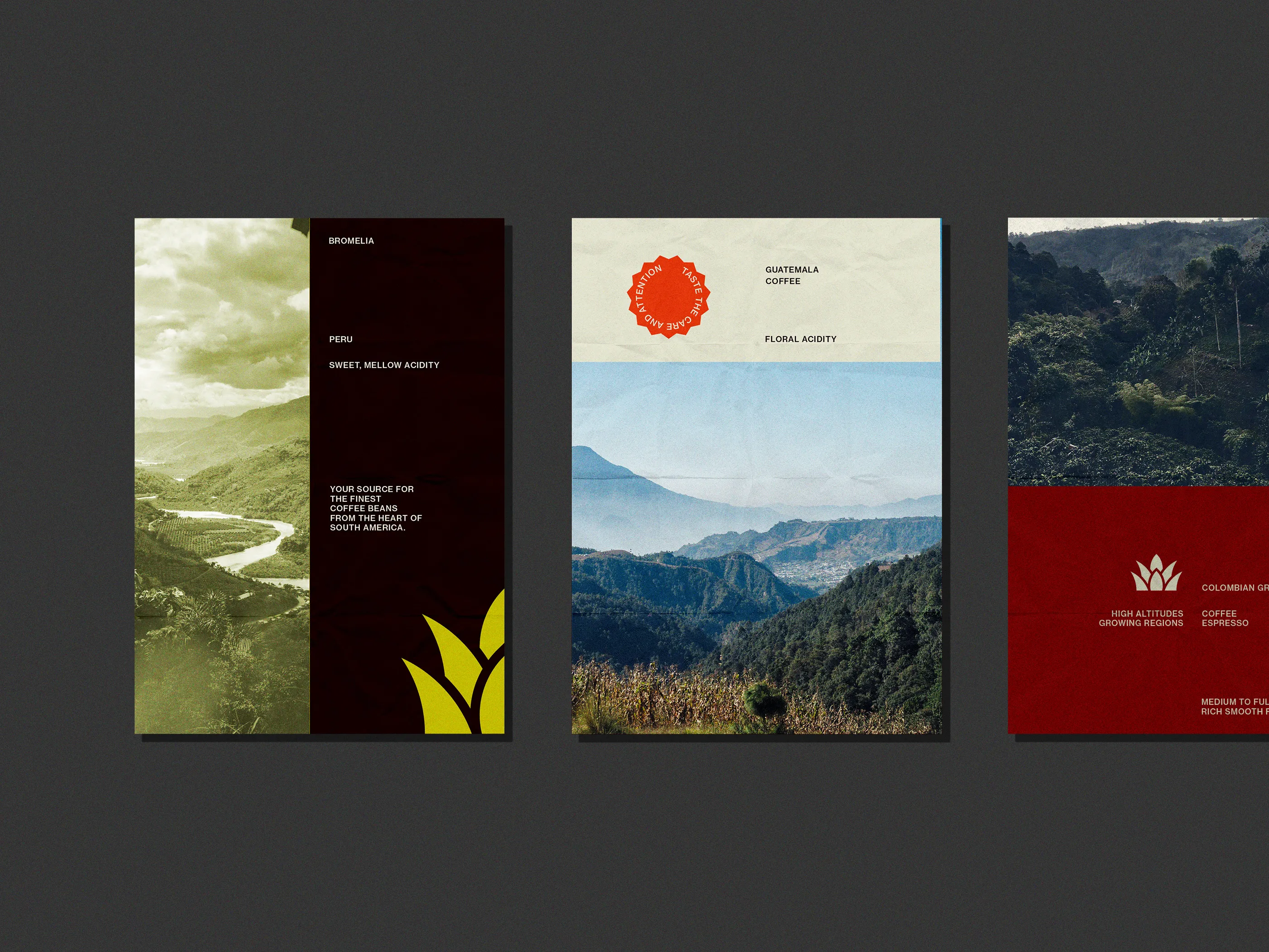 3 coffee source posters