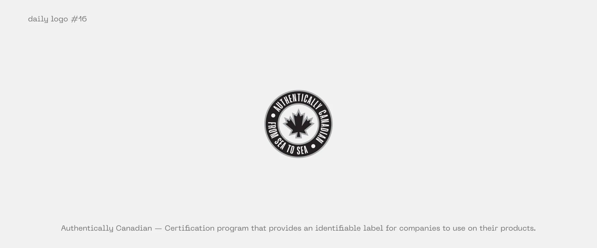 authentically canadian logo