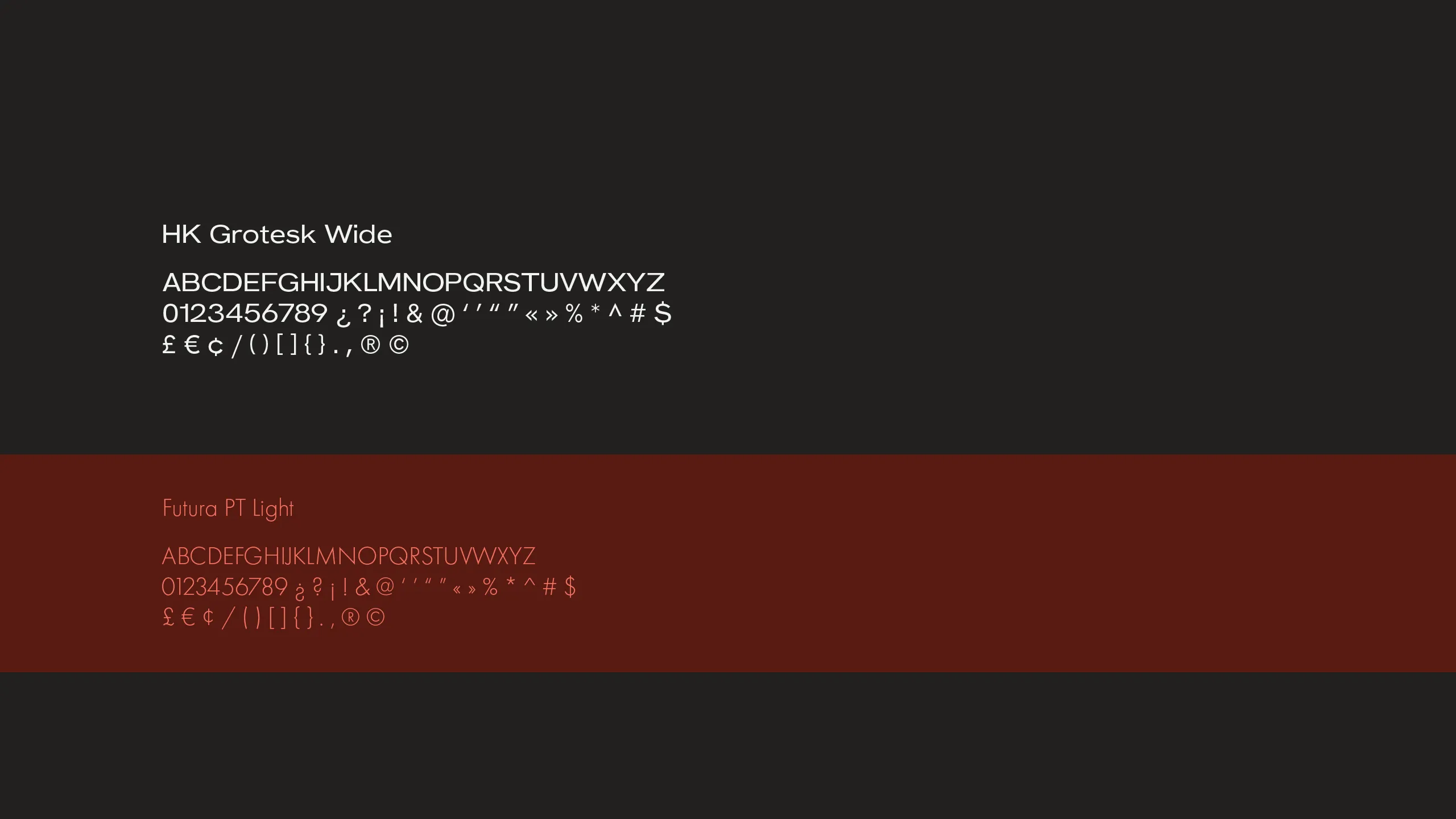 brand typography