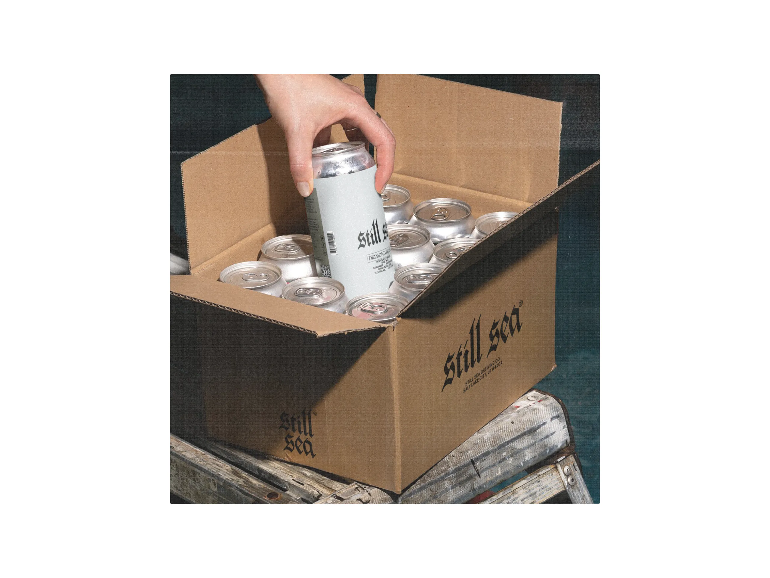 Box of Cans Mockup